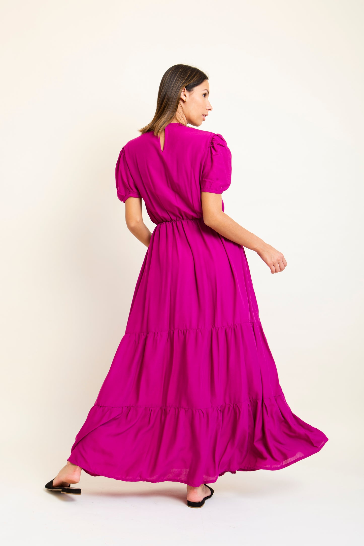 Vestido Artesanal Doralina Manga